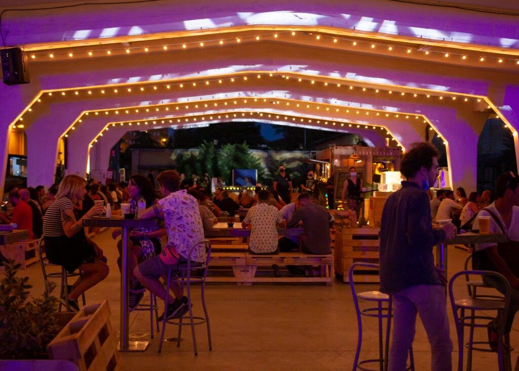 Evening networking event at Baia Spazio DumBO in Bologna